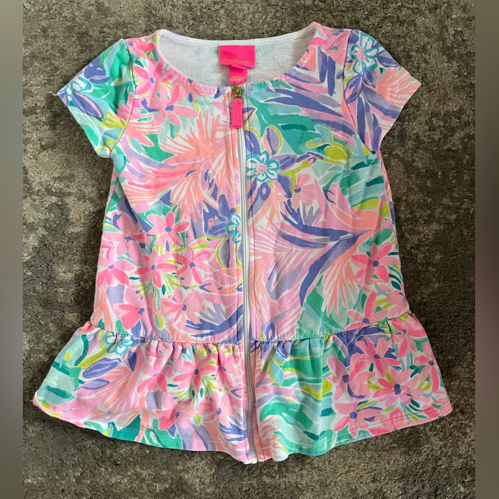 Lilly Pulitzer Floral Kids Swim Cover Up
